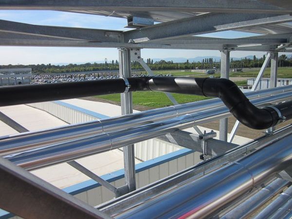 IKS Ingelheim PE Rohrleitungsbau Rohrbrücke